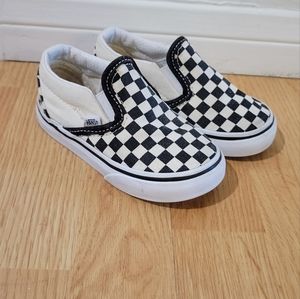 Vans toddler checkered slip-ons size 6.5